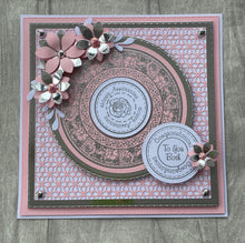 Phill Martin Sentimentally Yours A5 Clear Stamp Set - Coins & Medallions : Floral Curios Sentiment Medallion