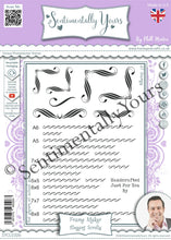 Phill Martin Sentimentally Yours A5 Clear Stamp Set - Frame Maker : Elegant Scrolls