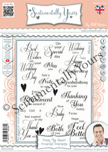 Phill Martin Sentimentally Yours A5 Clear Stamp Set - From the Heart : Occasional Sentiments