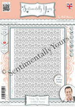 Phill Martin Sentimentally Yours A6 Clear Stamp - From the Heart : Scribbled Hearts