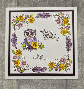 Creative Expressions Designer Boutique A6 Clear Stamp - From Owl of Us