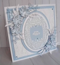Phill Martin Sentimentally Yours A6 Clear Stamp - Accessory Collection : Beaded Flourish Layered Ovals