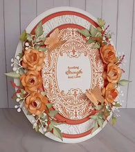 Phill Martin Sentimentally Yours A6 Clear Stamp - Accessory Collection : Beaded Flourish Layered Ovals