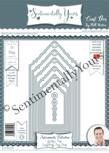 Phill Martin Sentimentally Yours Adornments Collection -  Gothic Top Layering Tag Dies