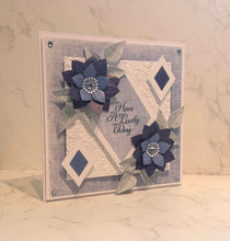 Phill Martin Sentimentally Yours Colour Coordinates 8 x 8 Paper Pack - Distressed Linen in shades of Blue