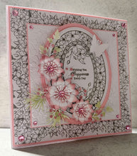 Phill Martin Sentimentally Yours A6 Clear Stamp - Accessory Collection : Floral Bouquet Layered Ovals