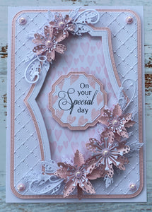Sentimentally Yours 6 x 6 Stencil : Scattered Hearts