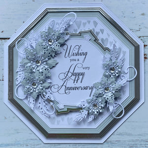 Sentimentally Yours 6 x 6 Stencil : Scattered Hearts
