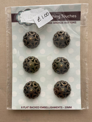 Creative Expressions Vintage Bronze Buttons