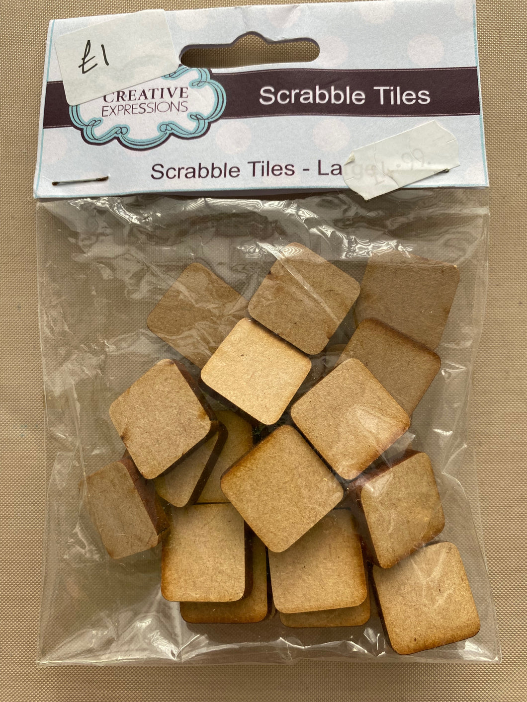 Creative Expressions MDF Scrabble Tiles Large