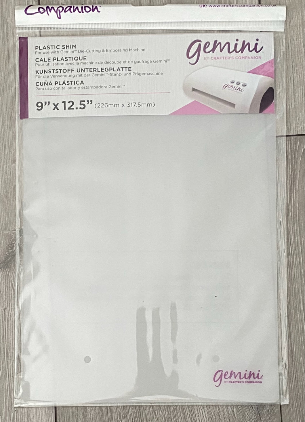 Crafters Companion Gemini Plastic Shim