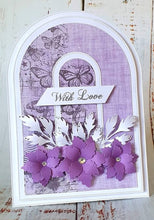 Phill Martin Sentimentally Yours Colour Coordinates 8 x 8 Paper Pack - Distressed Linen in shades of Lavender