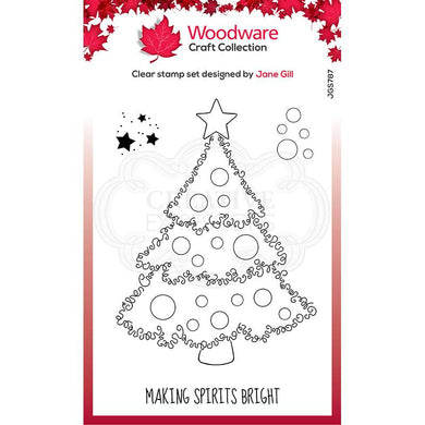 Woodware Clear Magic Single - Festive Fuzzies : Christmas Tree