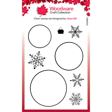 Woodware Clear Magic Single - Paintable Baubles Circles