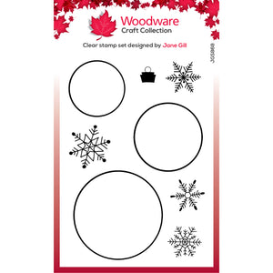 Woodware Clear Magic Single - Paintable Baubles Circles