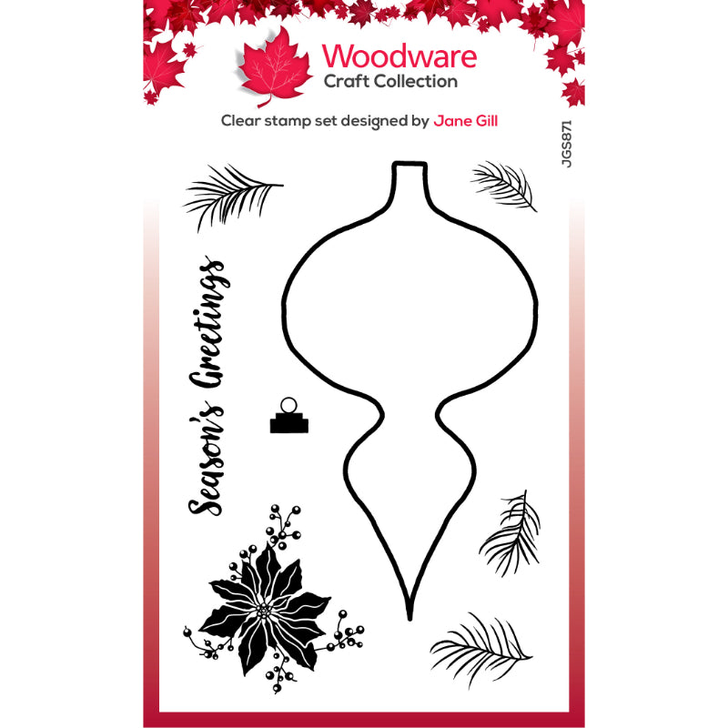 Woodware Clear Magic Single - Paintable Shapes Fancy Drop