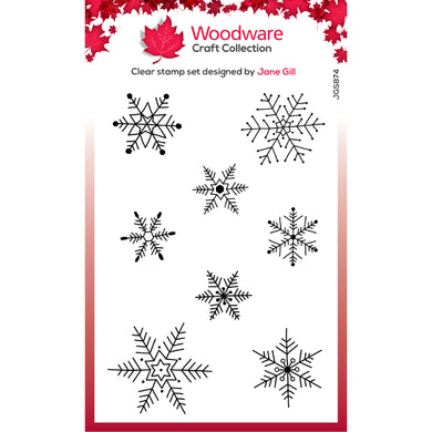 Woodware Clear Magic Single - Paintable Baubles Snowflakes