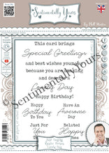 Phill Martin Sentimentally Yours A6 Clear Stamp Set - Just Saying Rustic Verses : Lovely Day