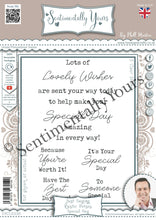 Phill Martin Sentimentally Yours A6 Clear Stamp Set - Just Saying Rustic Verses : Special Day