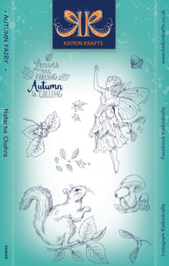 Katkin Krafts A5 Clear Stamp Set - Autumn Fairy