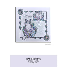 Katkin Krafts A5 Clear Stamp Set - Sitting Pretty
