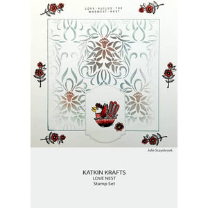 Katkin Krafts A5 Clear Stamp Set - Love Nest