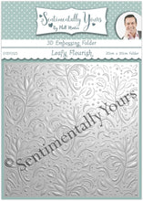 Phill Martin Sentimentally Yours 3D Embossing Folder - Leafy Flourish