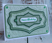 Phill Martin Sentimentally Yours Colour Coordinates 8 x 8 Paper Pack - Distressed Colour Block in shades of Green