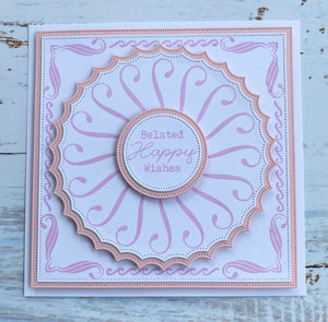 Phill Martin Sentimentally Yours A5 Clear Stamp Set - Frame Maker : Elegant Scrolls