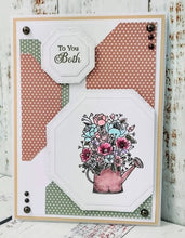 Phill Martin Sentimentally Yours A5 Clear Stamp Set - Enchanted Blooms Wonderful Watering Cans