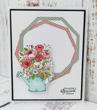 Phill Martin Sentimentally Yours A5 Clear Stamp Set - Enchanted Blooms Wonderful Watering Cans