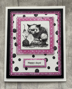 Art Inspirations Mr Barghest A7 Stamp Set - Meow