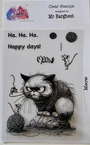 Art Inspirations Mr Barghest A7 Stamp Set - Meow