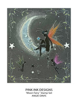 Pink Ink Designs A5 Clear Stamp Set - Silhouette Series : Moon Fairy