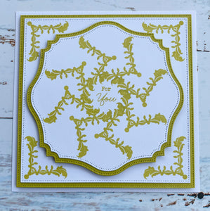 Phill Martin Sentimentally Yours A5 Clear Stamp Set - Frame Maker : Nouveau Flourish