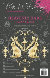 Pink Ink Designs A5 Clear Stamp Set - Fauna Series : Heavenly Hare