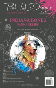 Pink Ink Designs A5 Clear Stamp Set - Fauna Series : Indiana Bones