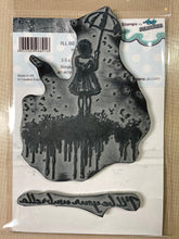 Pre-Loved : Creative Expressions Andy Skinner A6 Grey Rubber Stamp Set - I'll Be Your Umbrella