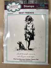 Pre-Loved : Creative Expressions Andy Skinner A6 Grey Rubber Stamp Set - Best Friends