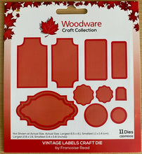 Pre-loved : Woodware Vintage Labels Die Set
