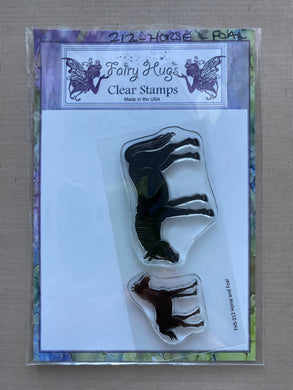 Pre-Loved : Fairy Hugs Stamp Set - Horse & Foal