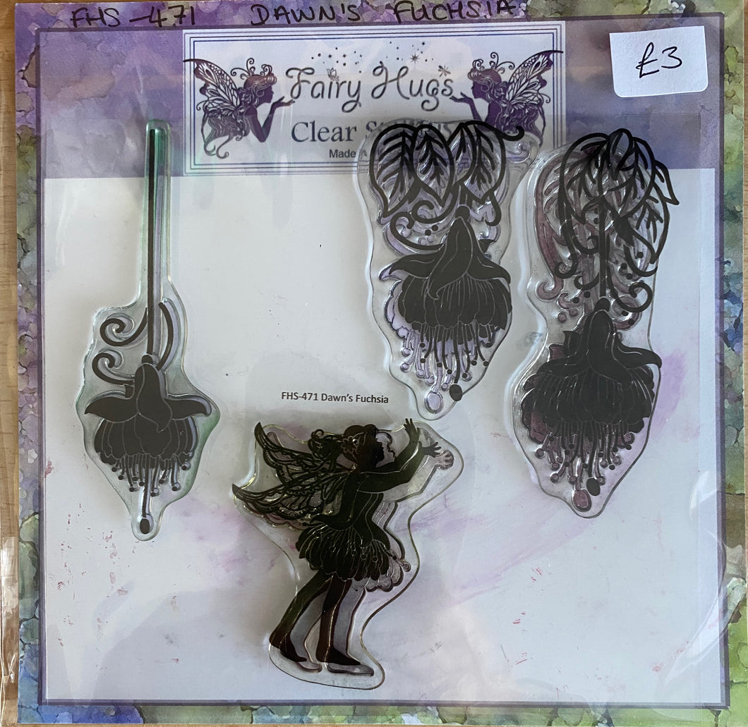 Pre-Loved : Fairy Hugs Stamp Set - Dawn's Fuchsia
