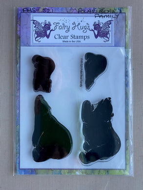 Pre-Loved : Fairy Hugs Stamp Set - Polar Bear Family