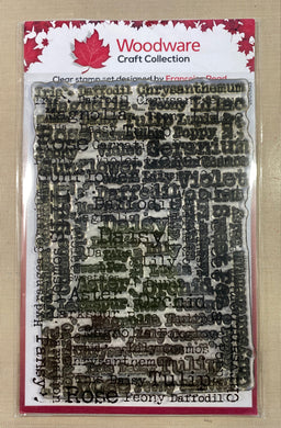 Pre-Loved : Woodware Clear Magic Single - Flower Names