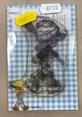 Pre-Loved : Stampavie Sarah Kay Clear Stamp - Gardens Need Many Helpers