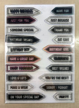 Pre-Loved : Sentimentally Yours A5 Stamp Set - Stitched Tabs : Essential Sentiments