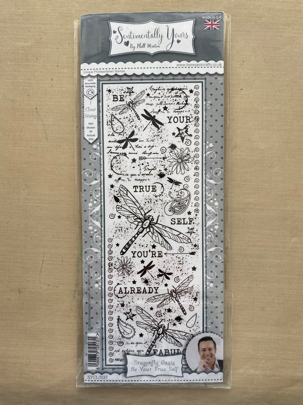 Pre-Loved : Sentimentally Yours DL Stamp - Dragonfly Oasis Be Your True Self