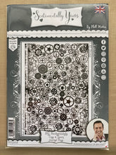 Pre-Loved : Sentimentally Yours A5 Stamp Set - Big Backgrounds : Cogs & Gears Journal Page