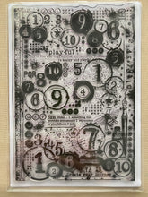 Pre-Loved : Sentimentally Yours A5 Stamp Set - Big Backgrounds : Numbers & Letters Journal Page