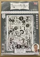 Pre-Loved : Sentimentally Yours A5 Stamp Set - Big Backgrounds : Numbers & Letters Journal Page